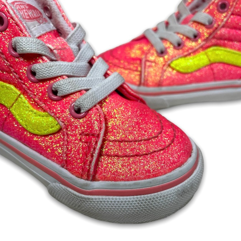 VANS SK8-HI Zip Neon Glitter TODDLER Shoes